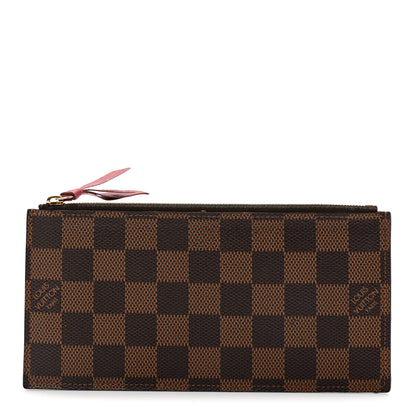 Louis Vuitton Damier Ebene Felicie Chain Wallet Zippered Insert 1 of 9