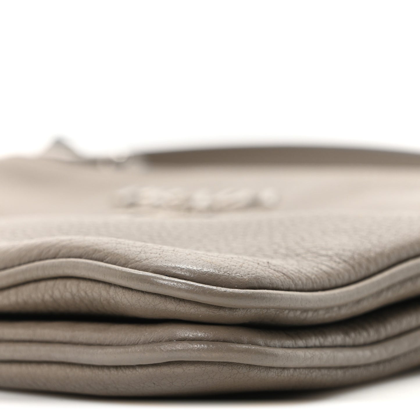 Vitello Daino Double Zip Crossbody Bag Argilla
