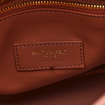 Saint Laurent Suede Calfskin Small Le 5 A 7 Soft Hobo  Barely Pink 6 of 9