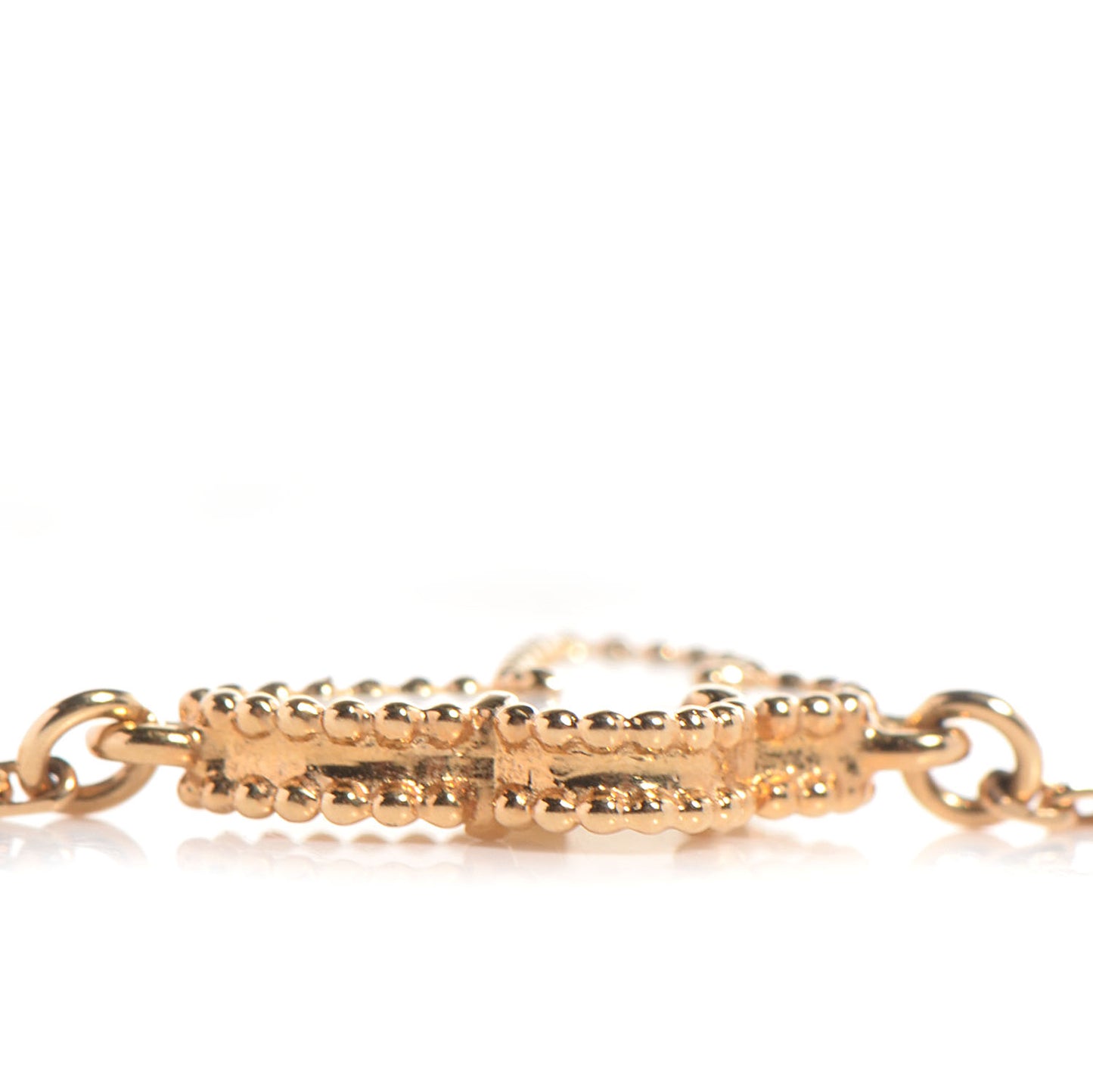 18K Yellow Gold Mother of Pearl Sweet Alhambra Butterfly Bracelet