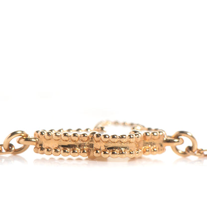 Van Cleef & Arpels 18K Yellow Gold Mother of Pearl Sweet Alhambra Butterfly Bracelet 5 of 8
