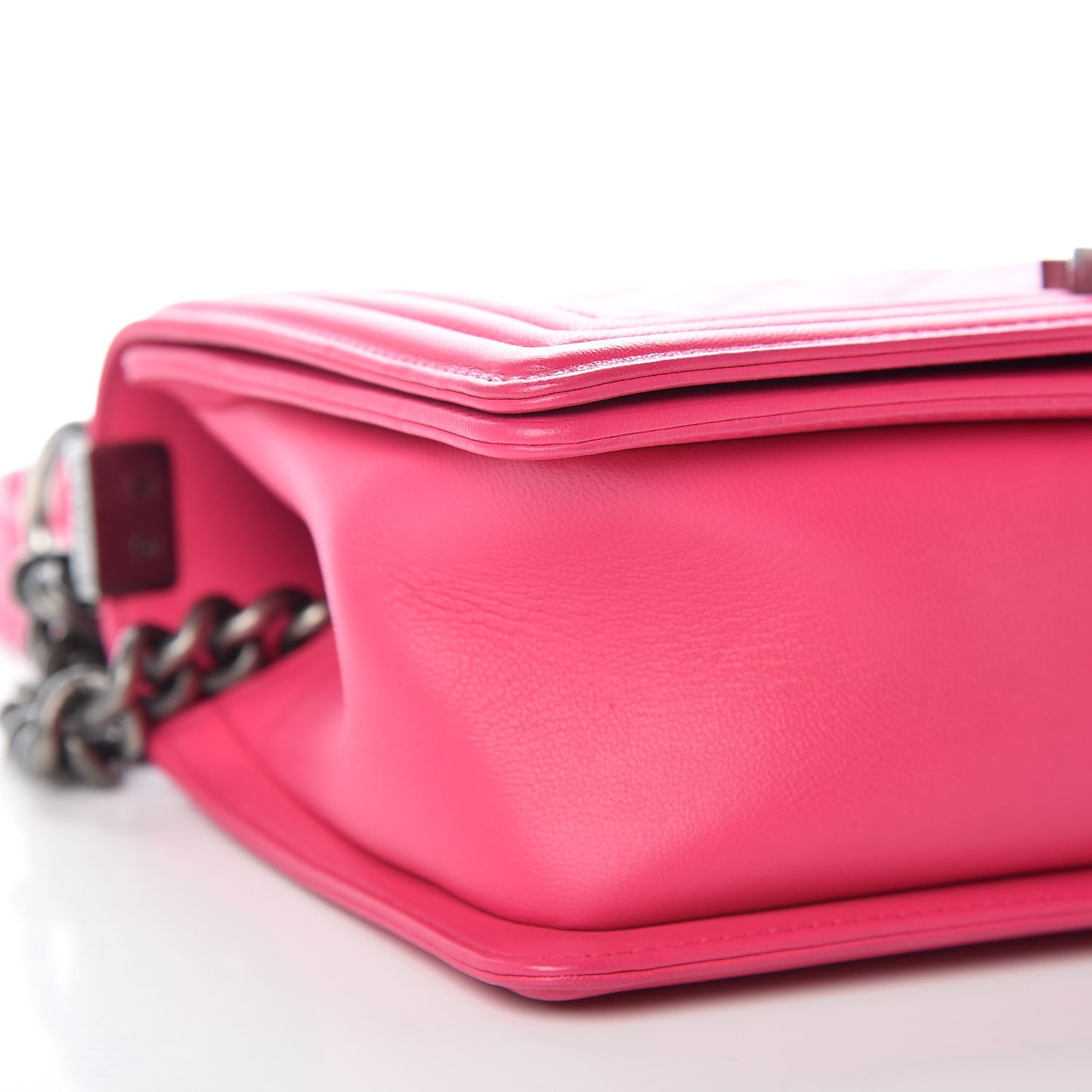Calfskin Quilted Medium Boy Flap Pink