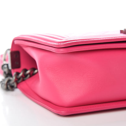 Chanel Calfskin Quilted Medium Boy Flap Pink 11 of 11