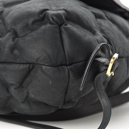 Chanel Iridescent Calfskin Quilted Chesterfield Backpack Black 11 of 12