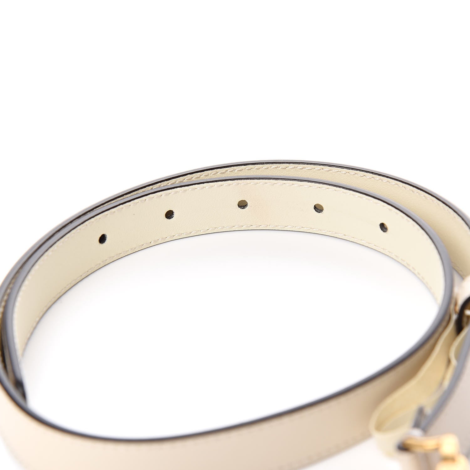 Gucci Calfskin Double G 20mm Belt 65 26 Mystic White 4 of 7