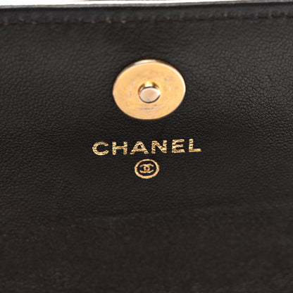 Chanel Goatskin Quilted Chanel 19 Glasses Case With Chain Brown 8 of 12