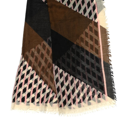 Fendi Wool Silk FF Shawl Scarf Multicolor 2 of 4