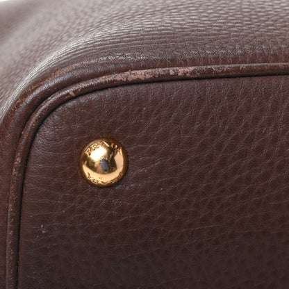 Prada Vitello Daino Shopping Tote Bruciato 11 of 11