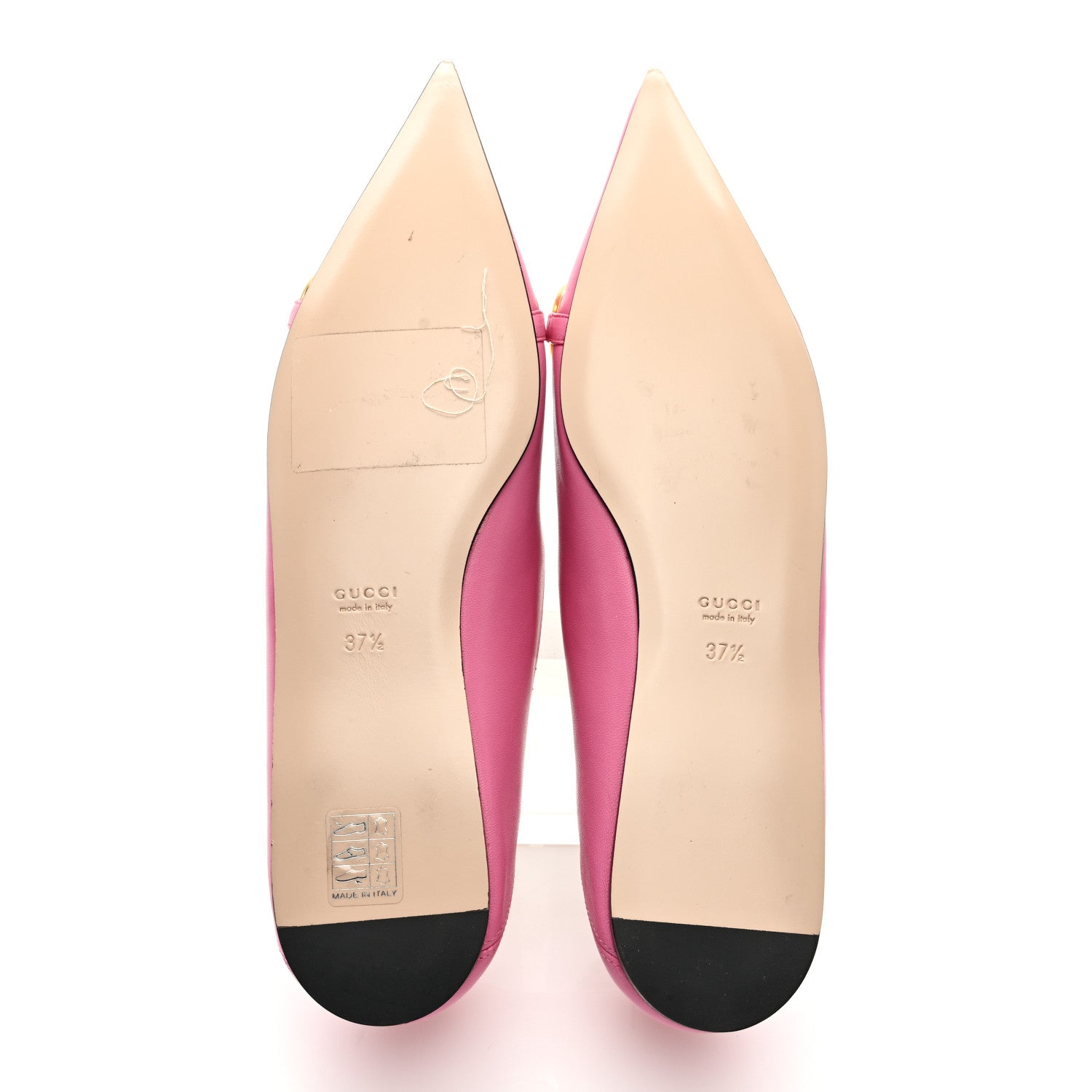 Gucci Nappa Lumiere Deva Horsebit Chain Embellished Flats 37.5 Tropical Flower 5 of 9