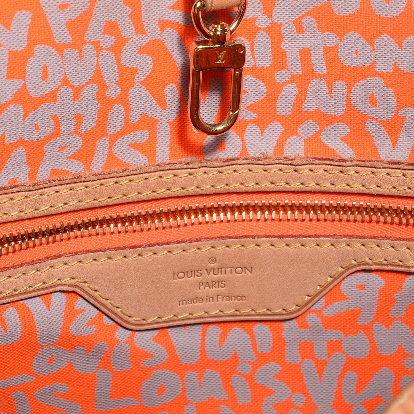 Monogram Graffiti Neverfull GM Orange