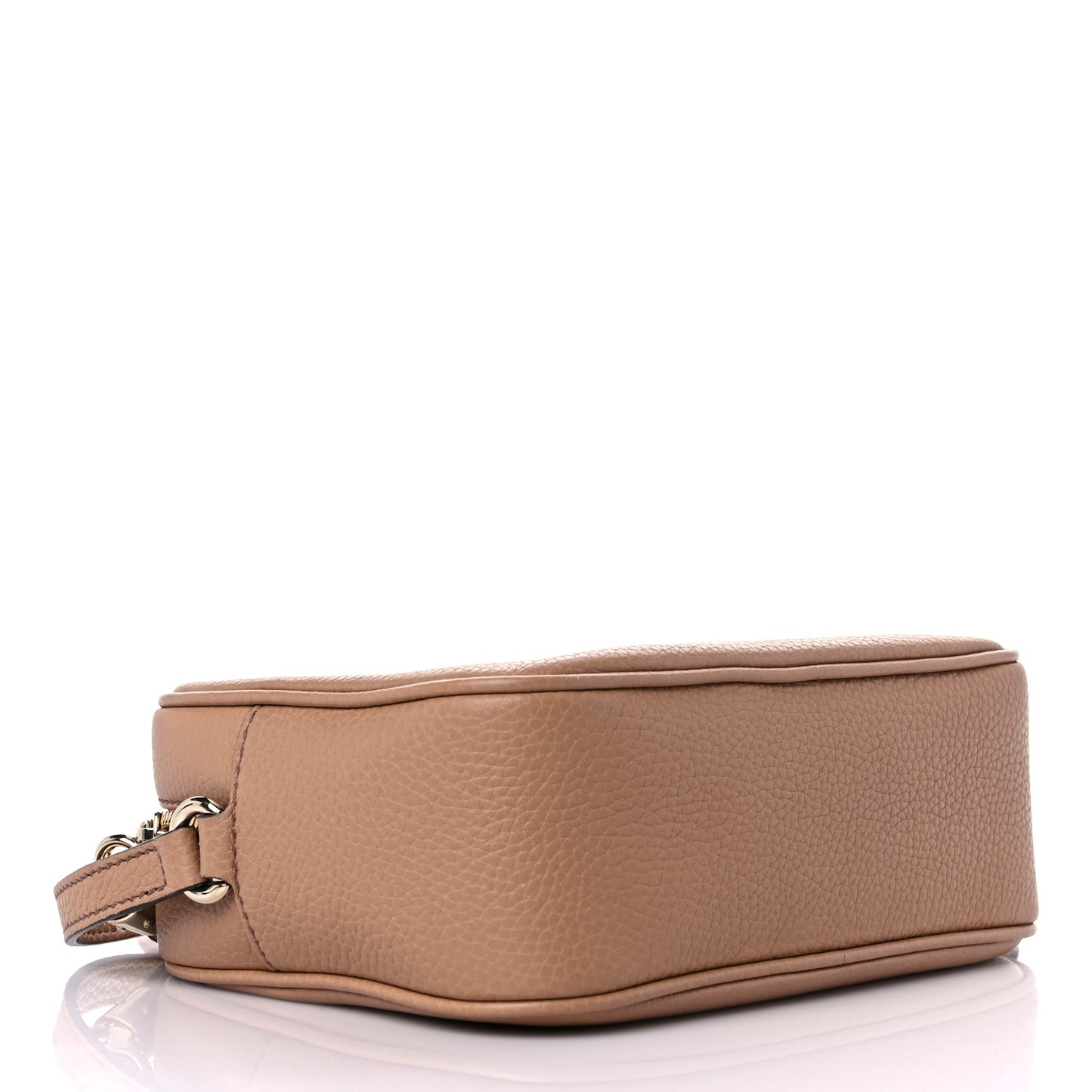 Pebbled Calfskin Small Soho Disco Bag Camelia