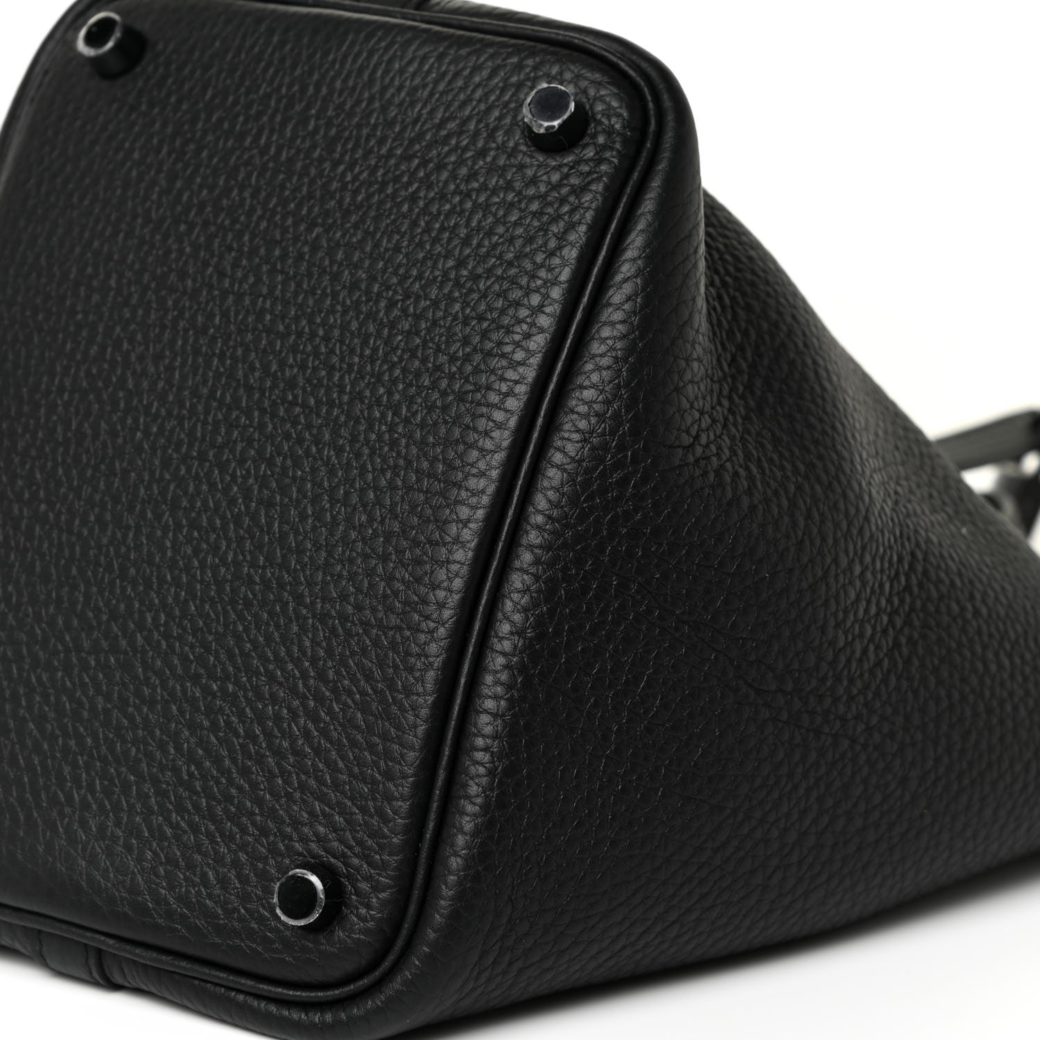 Hermes Taurillon Clemence Monochrome Picotin Lock 18 PM Black 9 of 10