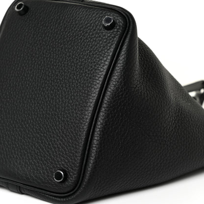 Hermes Taurillon Clemence Monochrome Picotin Lock 18 PM Black 9 of 10
