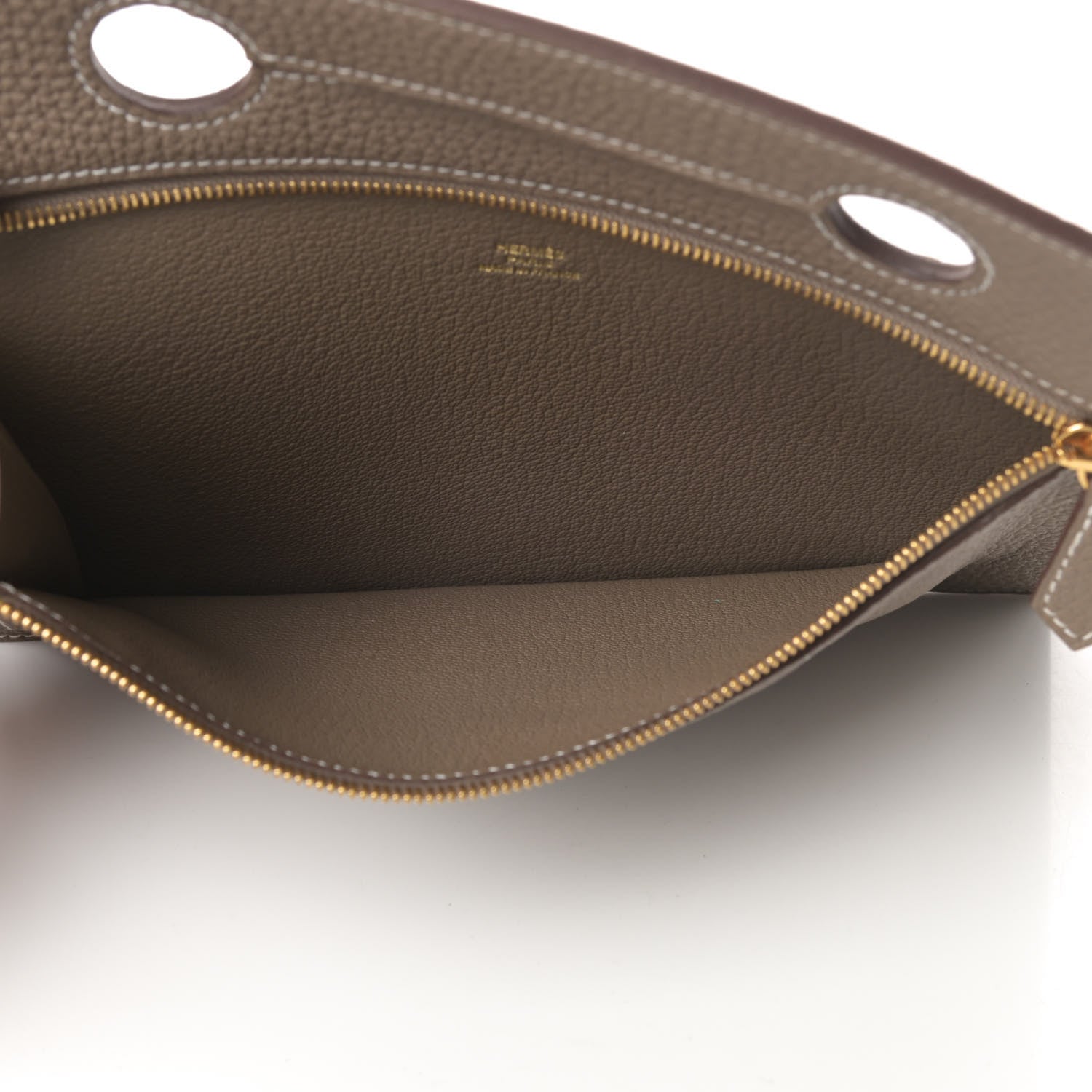 Hermes Togo Backpocket Pouch 30 Etoupe 5 of 8