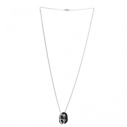 Hermes Swift O'Maillon Pendant Necklace Black 3 of 5