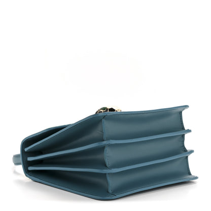 Bulgari Calfskin Galuchat Serpenti Forever Crossbody Turquoise 4 of 15