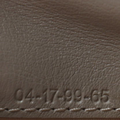 Chloe Calfskin Suede Circle C Compact Wallet Pastel Grey 7 of 7