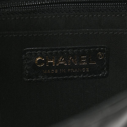 Chanel Calfskin Chevron Quilted Small Statement Flap Black 6 of 9