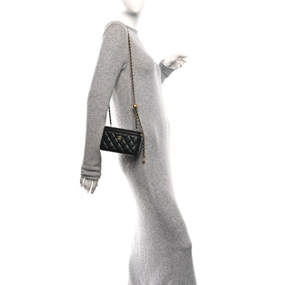 Chanel Lambskin Quilted Pearl Crush Small Vanity Case With Chain Black 2 of 10