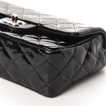 Chanel Patent Calfskin Quilted Mini Rectangular Flap Black 7 of 11