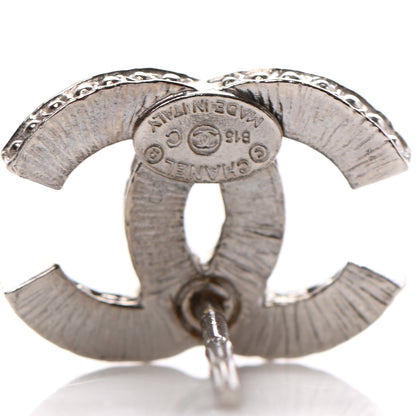 Chanel Crystal CC Earrings Silver 4 of 4