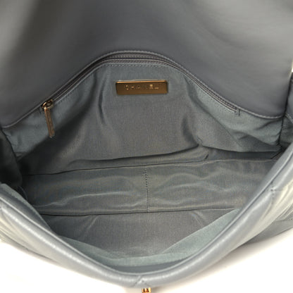 Chanel Lambskin Quilted Large Chanel 19 Flap Grey 4 of 4