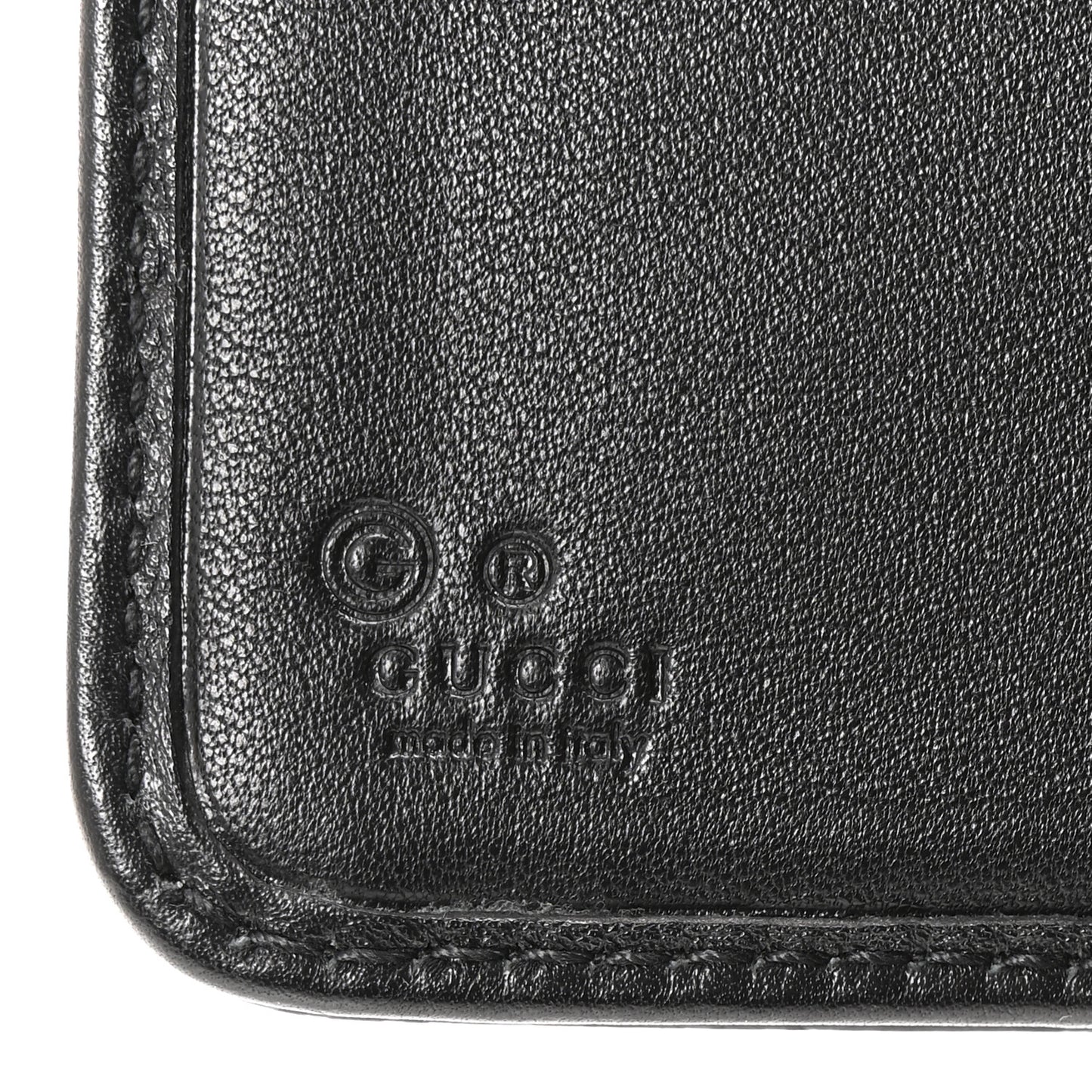 Soft Microguccissima Continental Zip Wallet Black