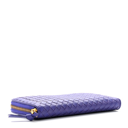 Bottega Veneta Nappa Intrecciato Zip Around Wallet Anemone 4 of 9