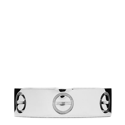Cartier 18K White Gold 5.5mm LOVE Ring 50 5.25 3 of 4