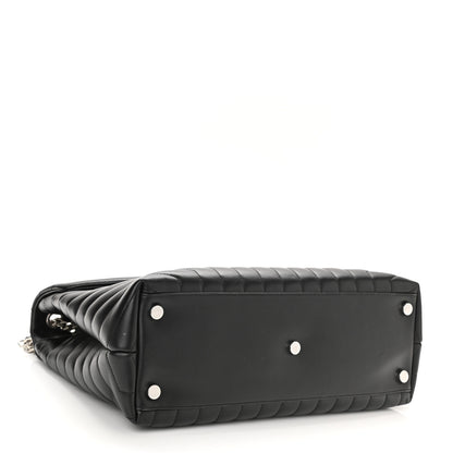 Saint Laurent Calfskin Y Quilted Monogram Large Loulou Chain Satchel Black 4 of 9