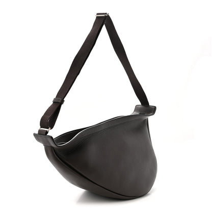The Row Grained Calfskin Large Slouchy Banana Bag Brunette 3 of 10