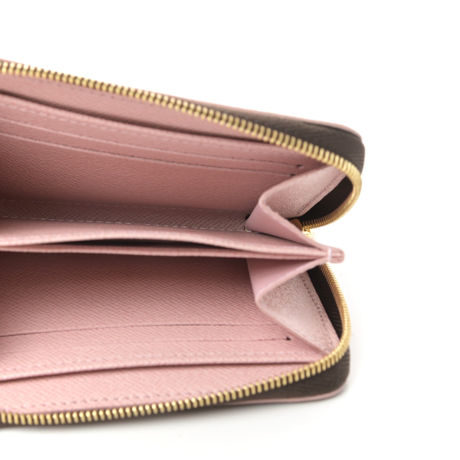 Louis Vuitton Damier Ebene Studded Zippy Coin Purse Rose Ballerine 5 of 7