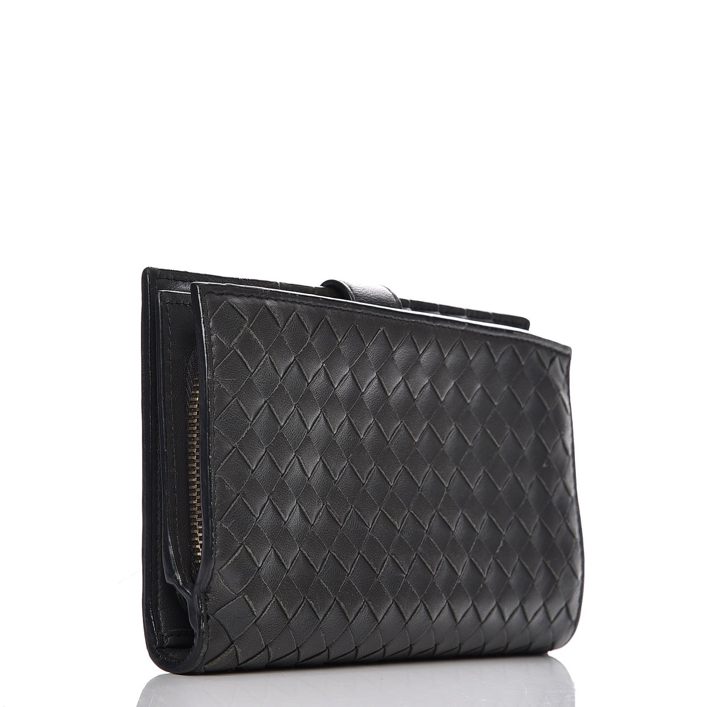 Nappa Intrecciato Continental Wallet Matita