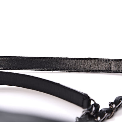 Chanel Iridescent Calfskin Extra Large Just Mademoiselle Bowling Bag Black 14 of 15