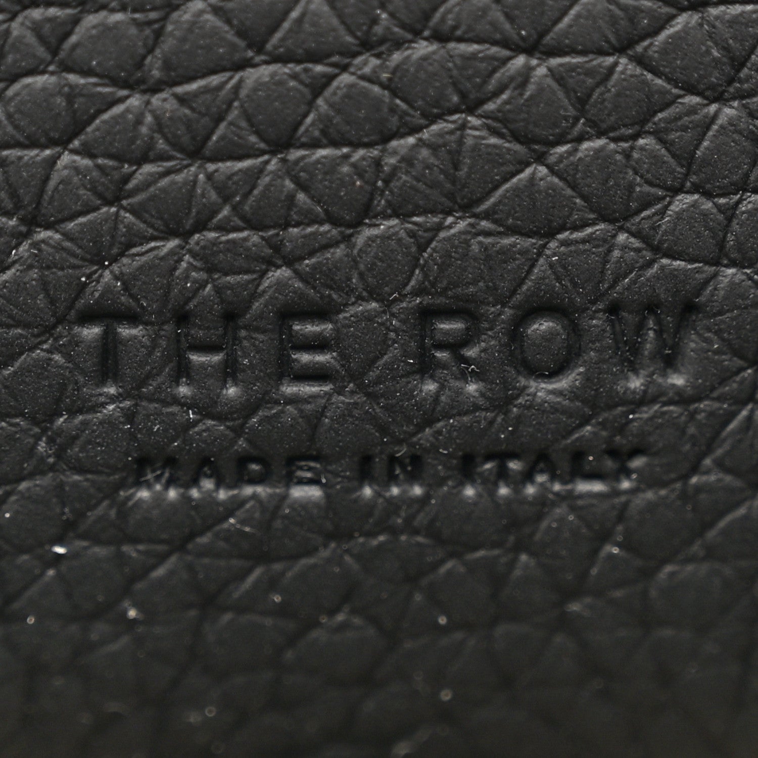 The Row Grained Calfskin Soft Margaux 10 Bag Black 6 of 9