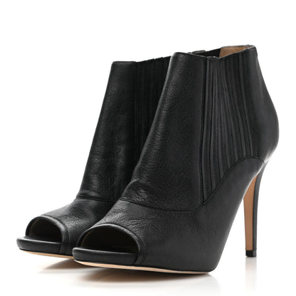 Jimmy Choo Grained Calfskin Brenna Ankle Boots 37.5 in black 3 of 9