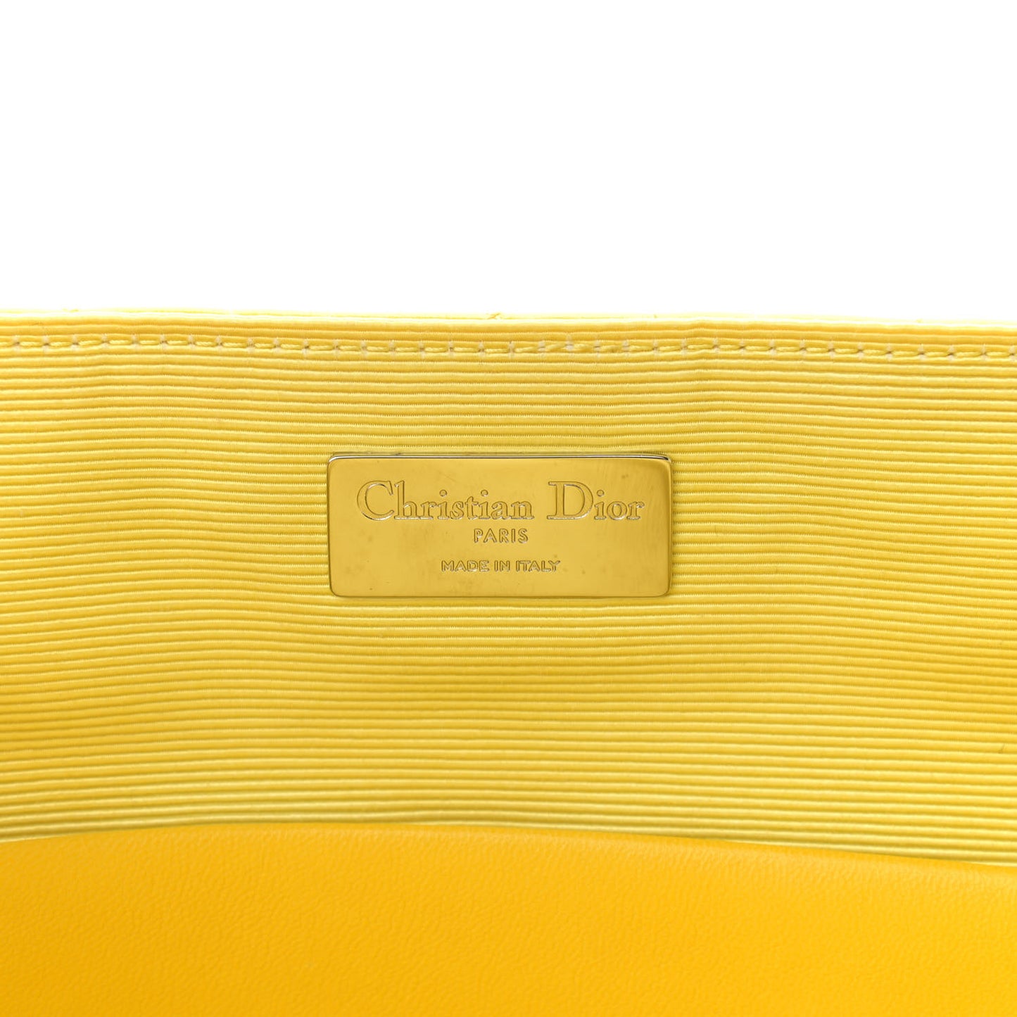 Lambskin Cannage Embroidered Stardust Backpack Yellow