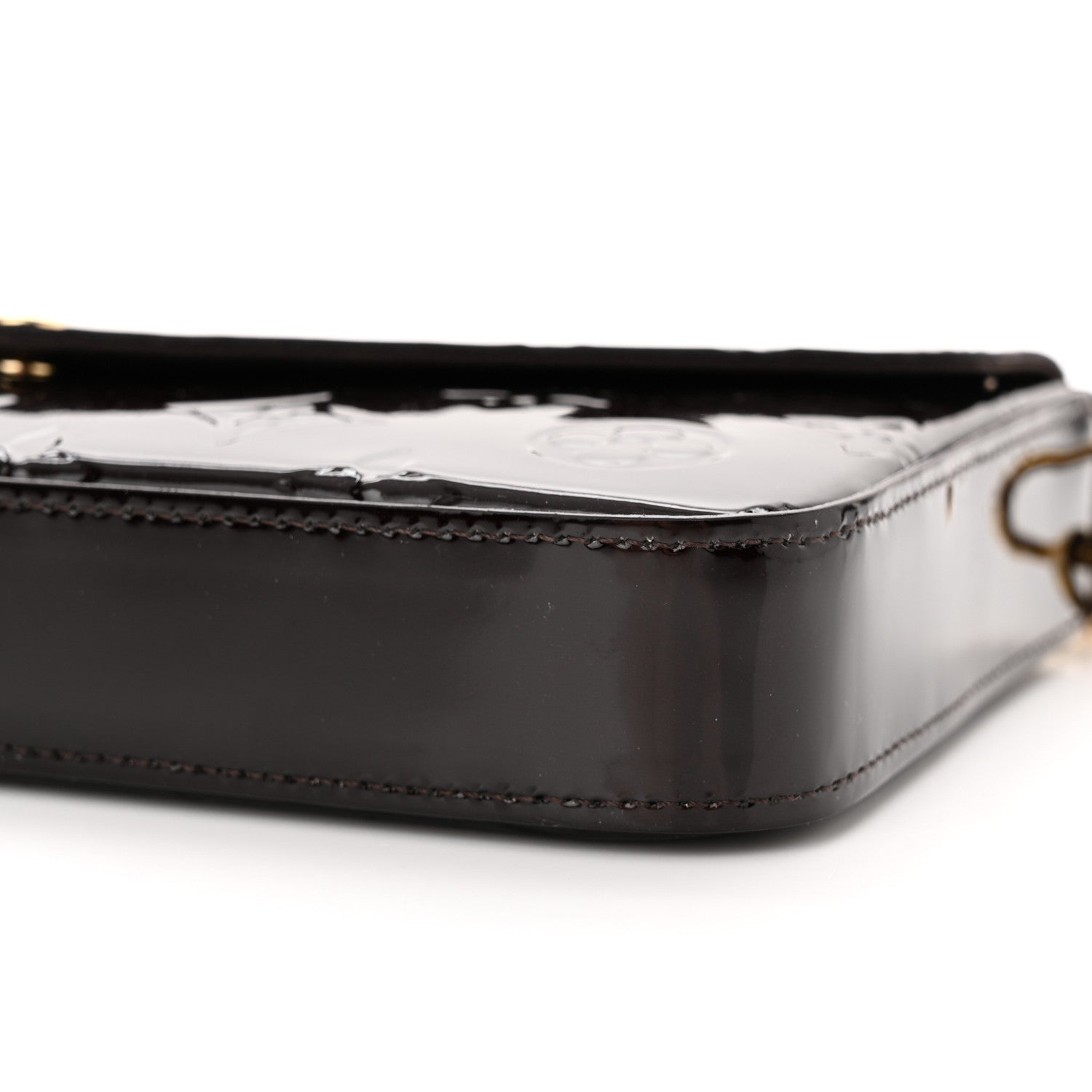Louis Vuitton Vernis Pochette Felicie Chain Wallet Amarante 11 of 12