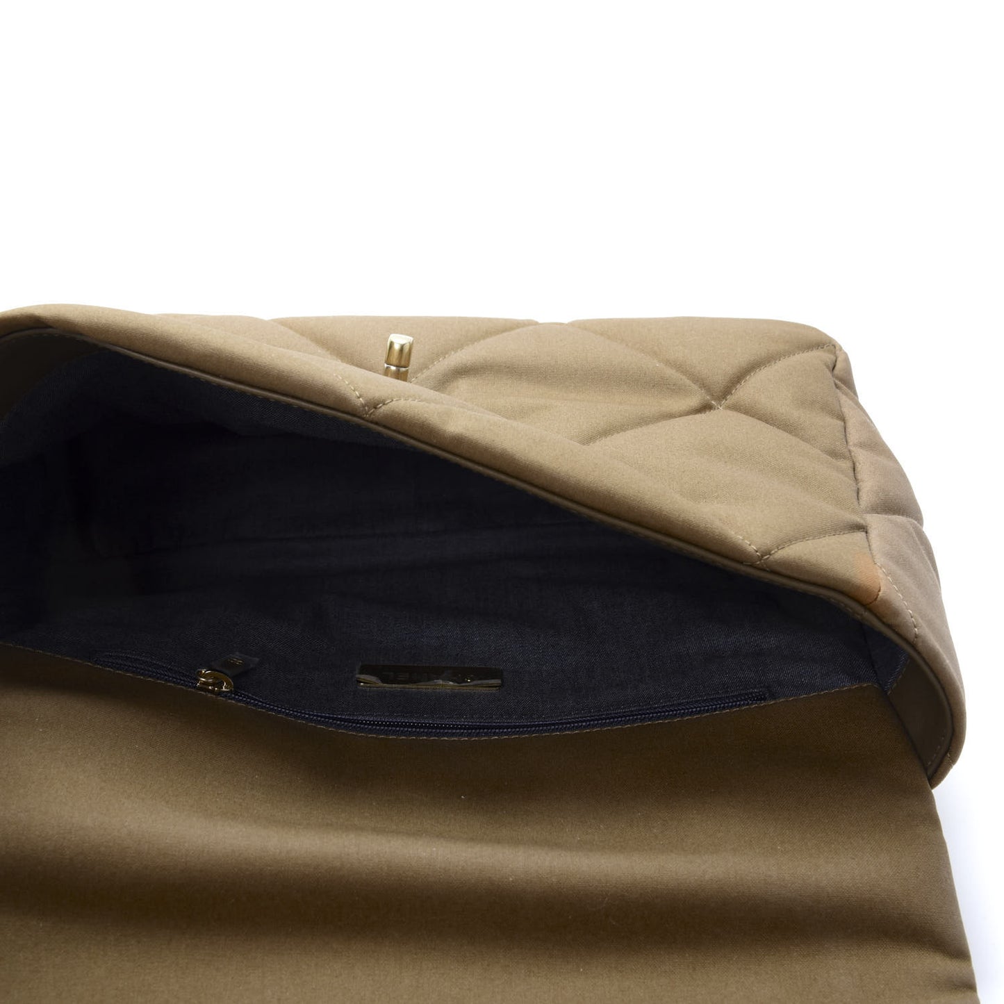 Canvas Quilted Large 19 Flap Bronze