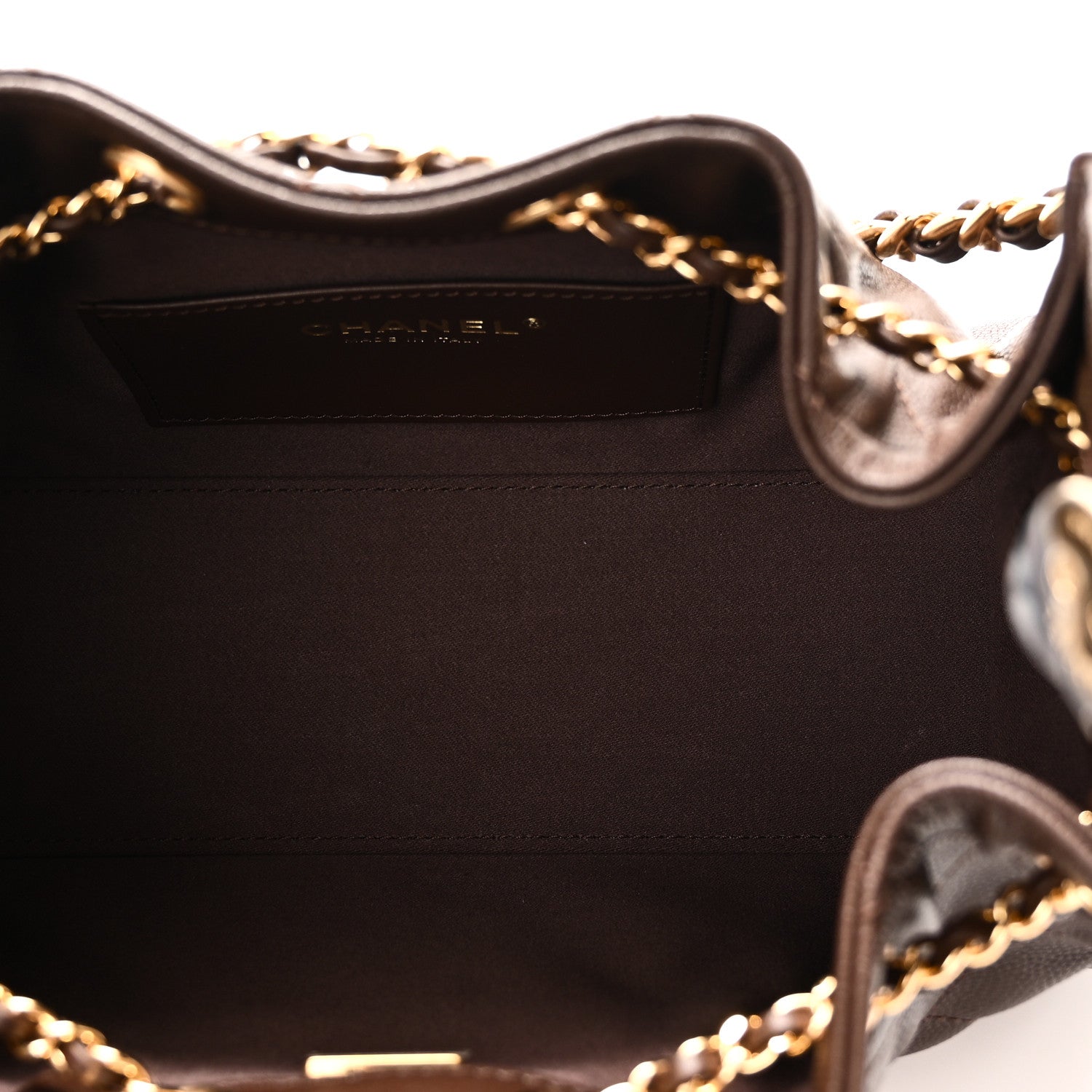 Chanel Caviar Quilted Mini Chanel 25 Handbag Brown 5 of 11