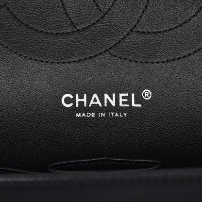 Chanel Lambskin Chevron Quilted Jumbo Double Flap So Black 6 of 8