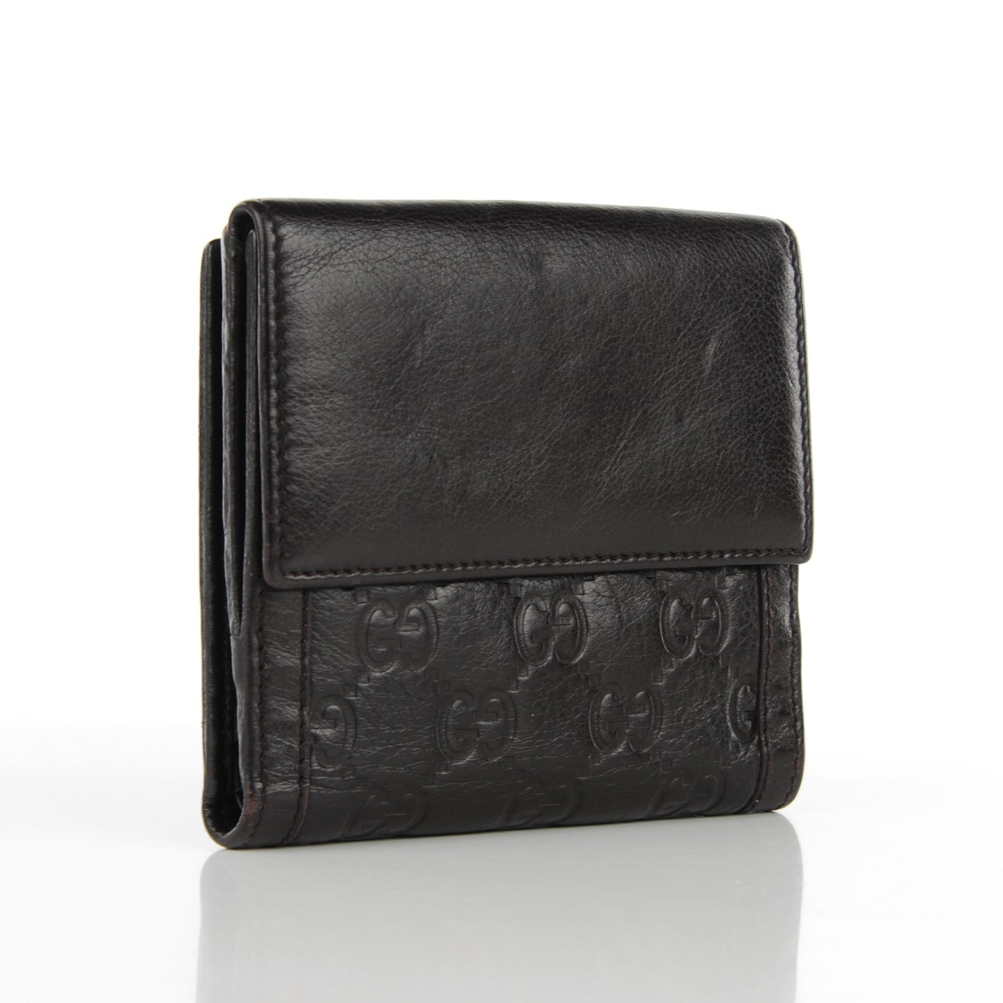 Guccissima Charlotte French Wallet Dark Brown