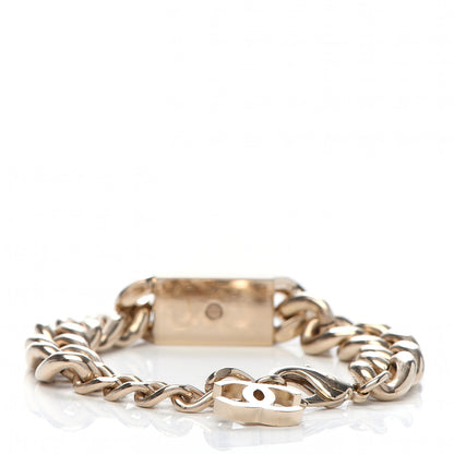 Chanel Crystal Chain CC Bracelet Gold 3 of 6