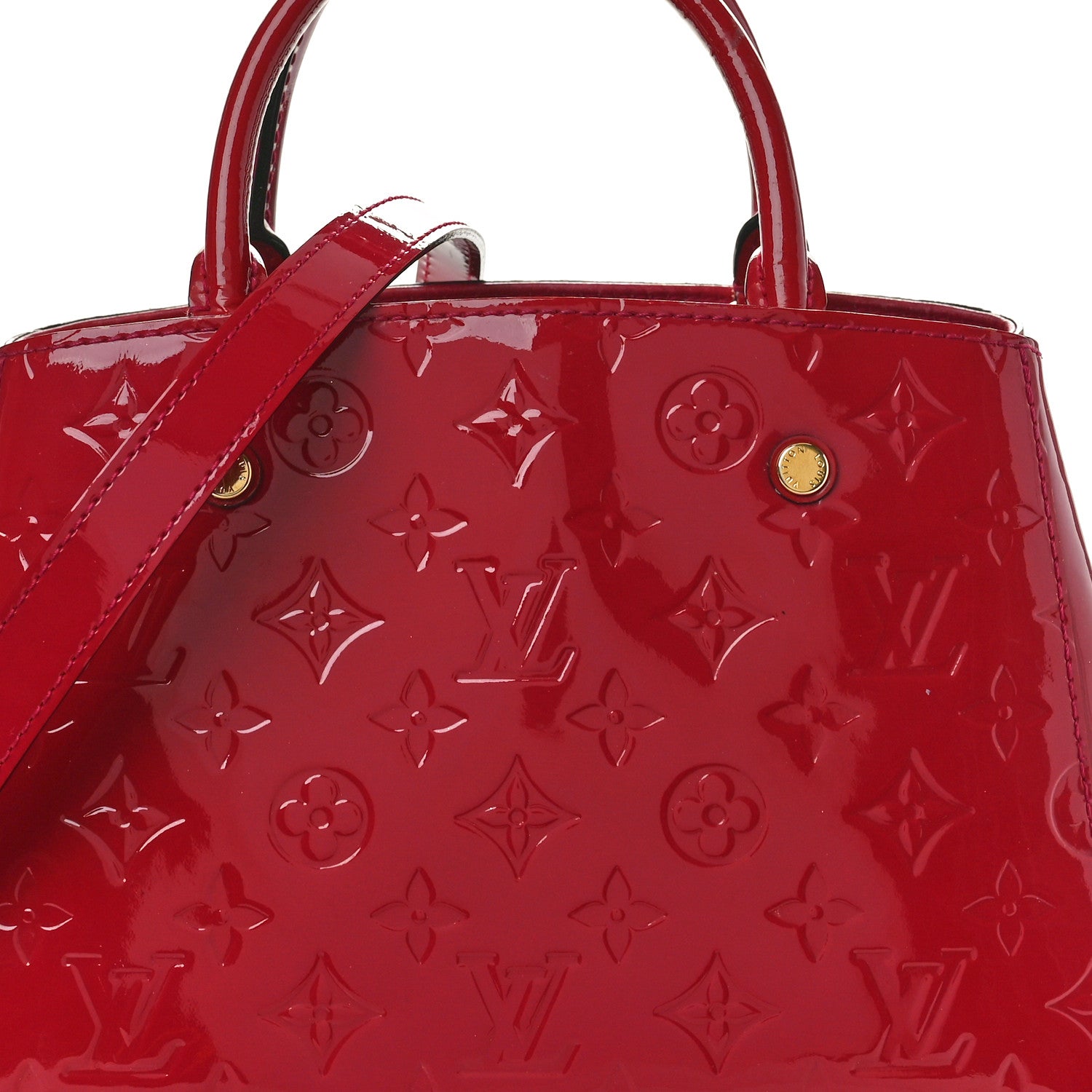 Louis Vuitton Vernis Montaigne BB Rose Indien 7 of 9