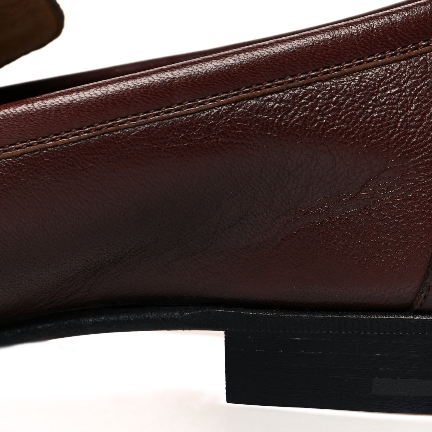 Goatskin Mens Paris Loafers 41 Marron Acajou