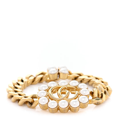 Gucci Pearl Double G Bracelet S Gold 1 of 6