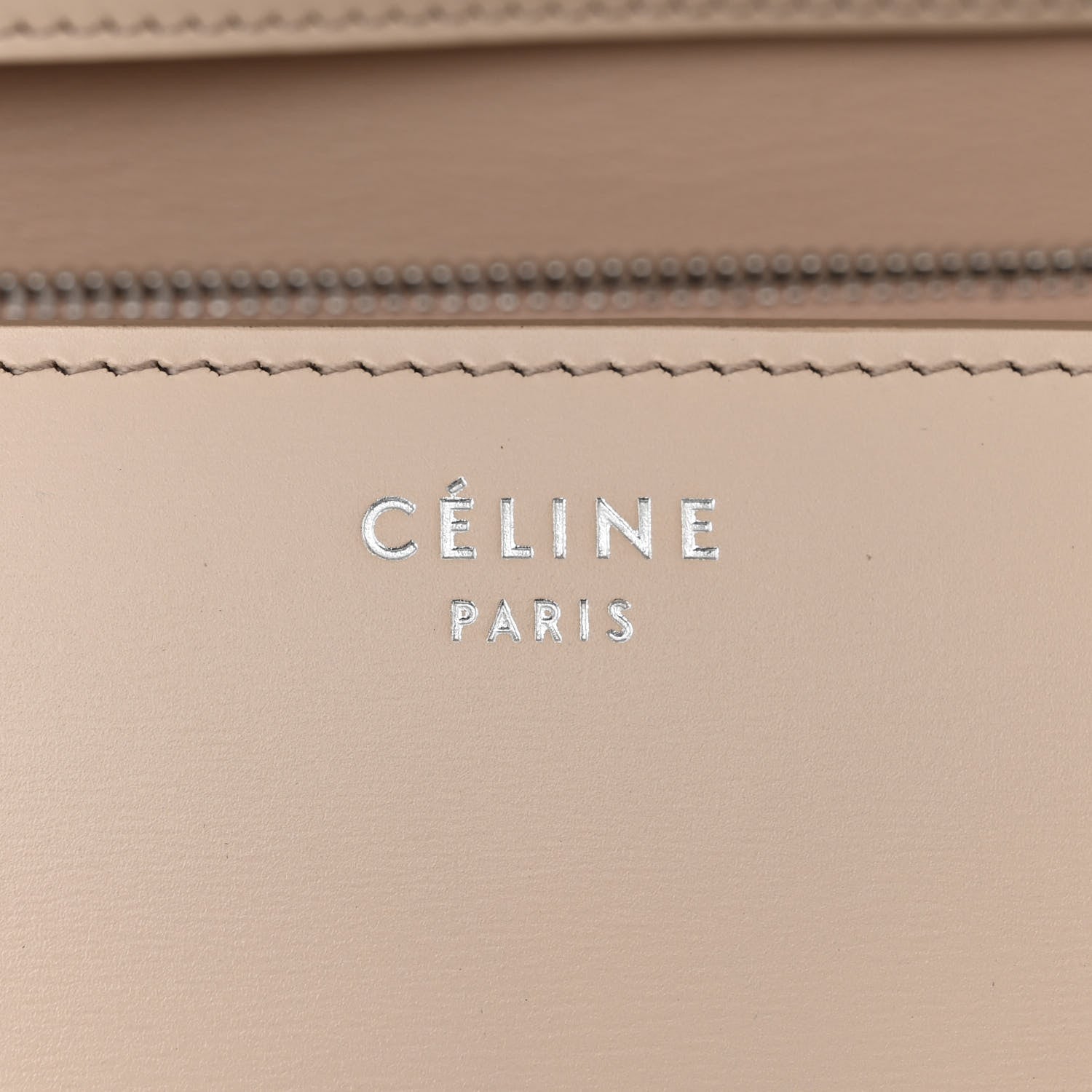 Celine Calfskin Medium Classic Box Flap Bag Cream 6 of 12