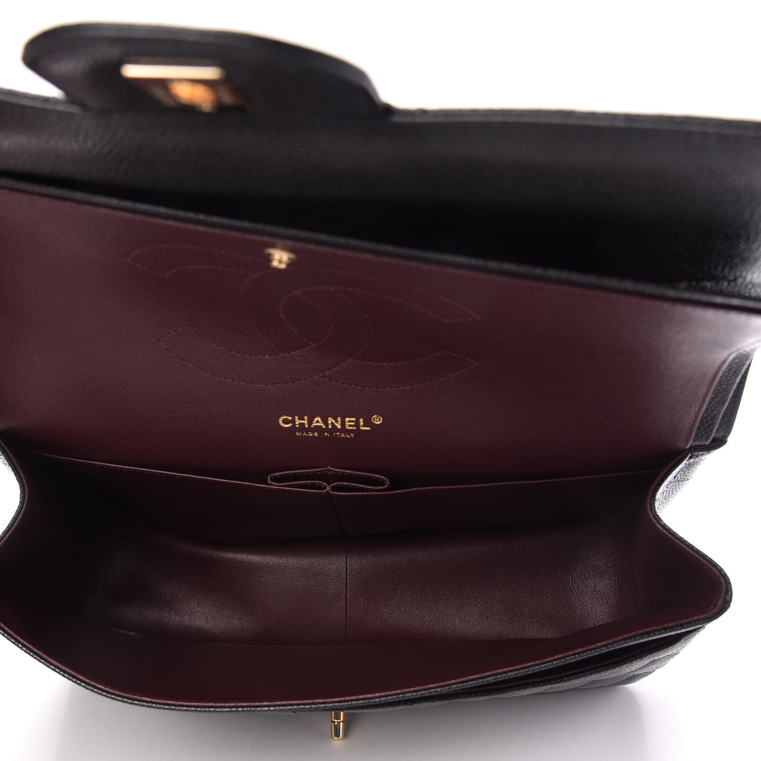 Chanel Caviar Quilted Jumbo Double Flap Black 5 of 11