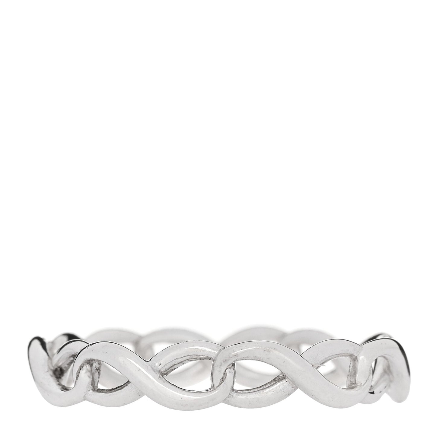Sterling Silver Narrow Infinity Band Ring 55 7.25