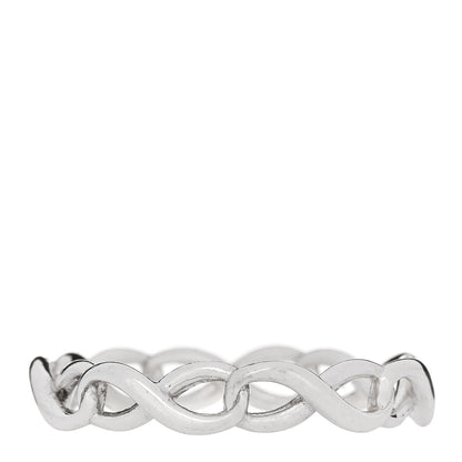 Tiffany Sterling Silver Narrow Infinity Band Ring 55 7.25 1 of 4